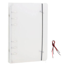 Couverture de reliure Ă anneaux flexibles en-6 sangles 6 trous