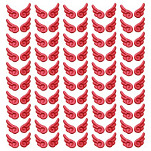 100 Stuks Diverse Kleur Wing Charm Kleurrijke Wing-Rood