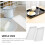 Vit serveringsbricka i melamin, 20,6x10,5 cm (2 st) 2