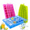 Moule à glaçons en silicone Begin rouge rose (24 pièces) 3