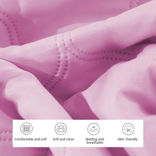 MERILER cotton bedspread hot pink full size 2