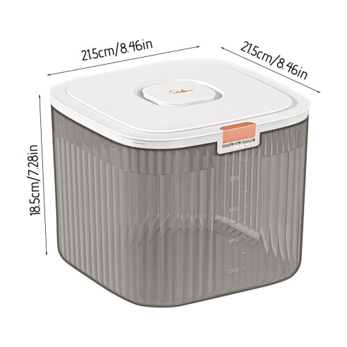 EGYMEN Dispenser di riso ermetico da 5,5 litri 2