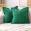 Housse de coussin patchwork en velours côtelé 45x45cm 2