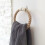 Nautical towel ring hanger iron rustic 1 piece 3