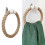 Nautical towel ring hanger iron rustic 1 piece 4