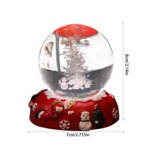 Christmas Resin Snow Globe with LED Base 1