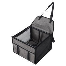 Hundesitz fürs Auto wasserdicht hellgrau 39x39x27 cm