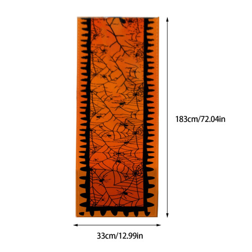 Τραπεζομάντιλο Halloween από απομίμηση λινού 132x35εκ. 2