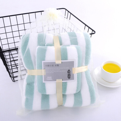 Nayueo Soft Microfiber Bath Towel Set 2 pcs 1