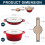 Cast Iron Dutch Oven Pre-Seasoned 5 Quart Black 2