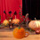 Ceramic pumpkin bowl with lid orange 1 pc 5