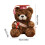 Bruine beer afstudeerknuffel 7 inch 3
