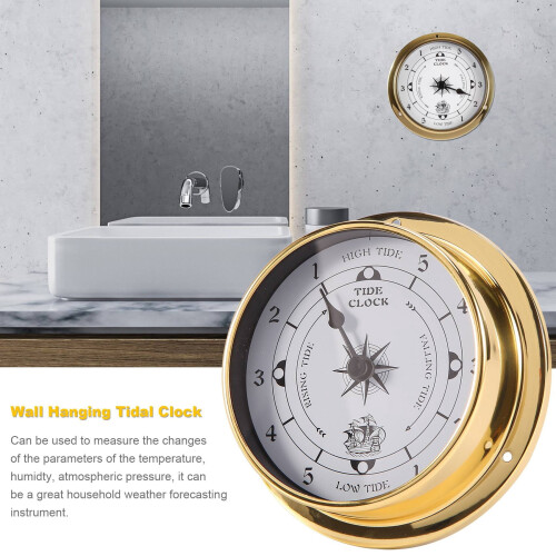 Copper Tidal Clock Wall Mount 115mm 2