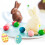Molde para galletas de Pascua con diseño de conejo, chocolate 3D 5