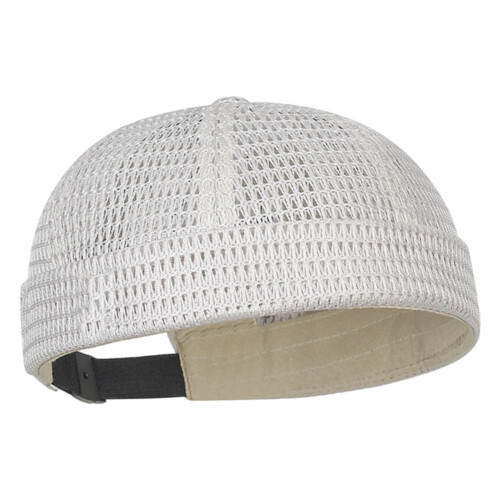 Chapeau de soleil ajouré confortable, casquette Docker-Beige