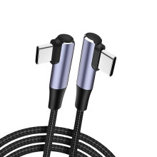 Flexibles, abgewinkeltes Typ-C-Kabel PD60W, schnelles-300cm