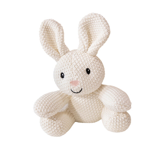 Easter Rabbit Stuffed Animals Sweet Soothing Doll Soft-White