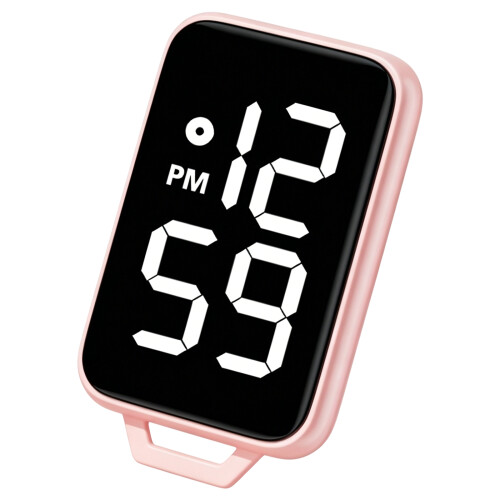 Porte-clés LED montre électronique numérique montre-Rose