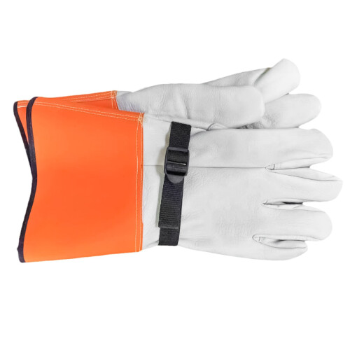 Leather Protective Gloves Thickened Goat Skin for-1 pair