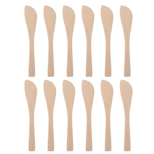 Cuchara de madera para untar mantequilla (15 unidades)