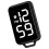 Plastic Keyring Watch Large Screen Easy To Read For-black 1