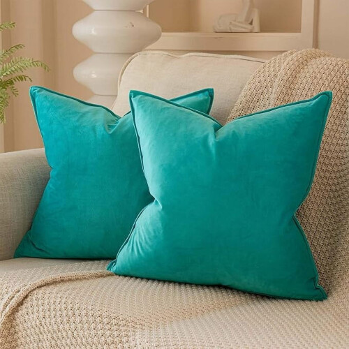 Sammetskuddefodral 20x20 cm 2-pack