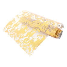 Tischläufer aus Polyester mit Goldfolienmuster