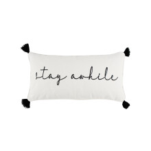 Levtex Home Caden decorative pillow 12 x 24 in black and