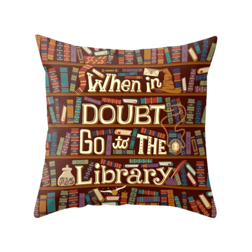 JINESXIAO library series pillow case soft 1 pc