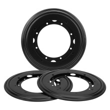 3-Pack 9-inch Round Lazy Susan Bearing Plate, Galvanized