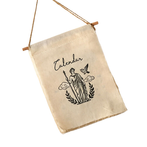 Wall Hanging Cloth Calendar With Date Month Display For-B