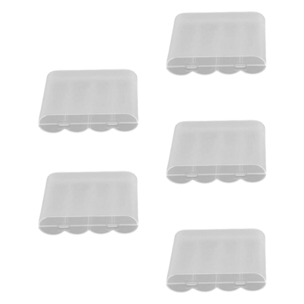 5Pcs Clear View Battery Organizers Box For 26650 Batteries 7751001510298
