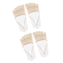 2 paar antislip platte balletsokken,-kleur Volledige teen