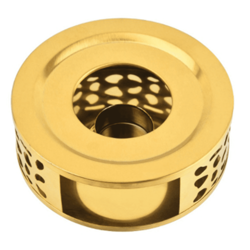 Teapot Warmer Brushed Stainless Steel Gold 2 Pack 1