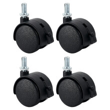 4 Veel Rustige Wartels Wielen 360 Graden Mute-8x15 draadrem