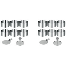 Moules à gâteaux à cercles à pâtisserie, petit format, lot de 16 pièces
