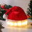 Gorro de Papai Noel de pelúcia vermelho com LED e 3 modos de flash. 2