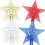 Blue Christmas tree topper decoration 20 cm 2