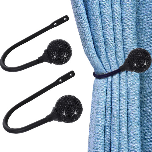 Yoone rhinestone curtain tieback pair 1