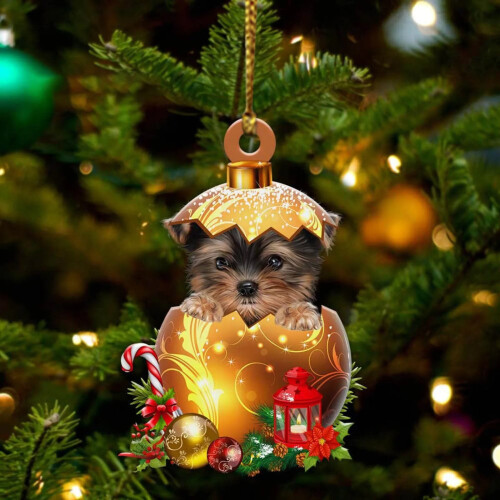 Christmas dog ornaments double-sided tree decorations 2