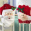 Christmas chair covers red non-woven 2 pcs 2