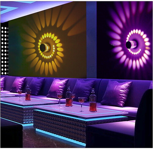 Applique murale LED RGB en spirale 2
