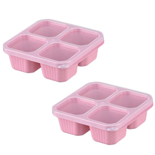 Boîte à lunch Bento avec séparateurs étanches (2 pièces) 1