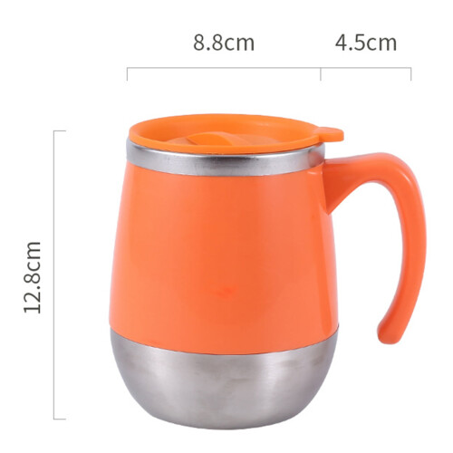 Caneca térmica Tropical Leaf rosa 500ml 2
