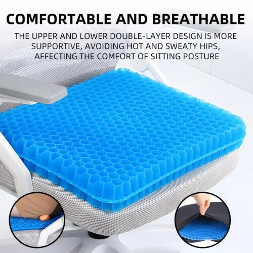 Gel Seat Cushion Honeycomb Pressure Relief Pad