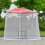 Tuinparasol muggennet 7,5-11 ft polyester gaas met 2
