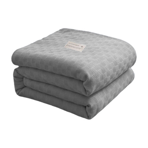 Cotton Blanket Lightweight Warm Soft Elastic 100x150cm 1