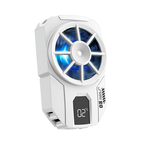 Smartphone-koelers Gadget met realtime temperatuurmonitor-Wit