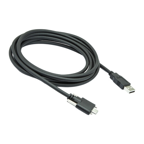 USB naar Type C-kabel met schroefbevestiging-1 meter