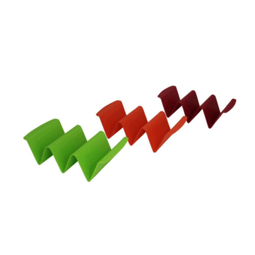 Imusa taco holder stand plastic 3-piece set